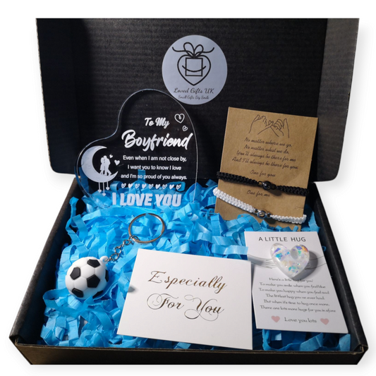 For Him Sport Theme Keyring & Couple Bracelet Box