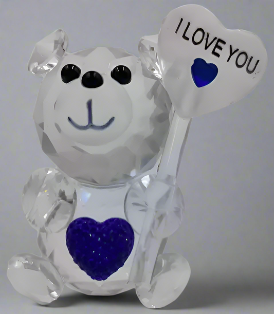 Glass Crystal - Teddy Bear