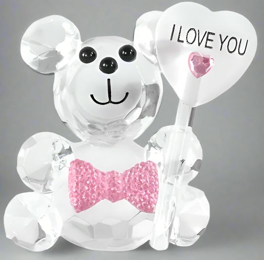 Glass Crystal - Teddy Bear