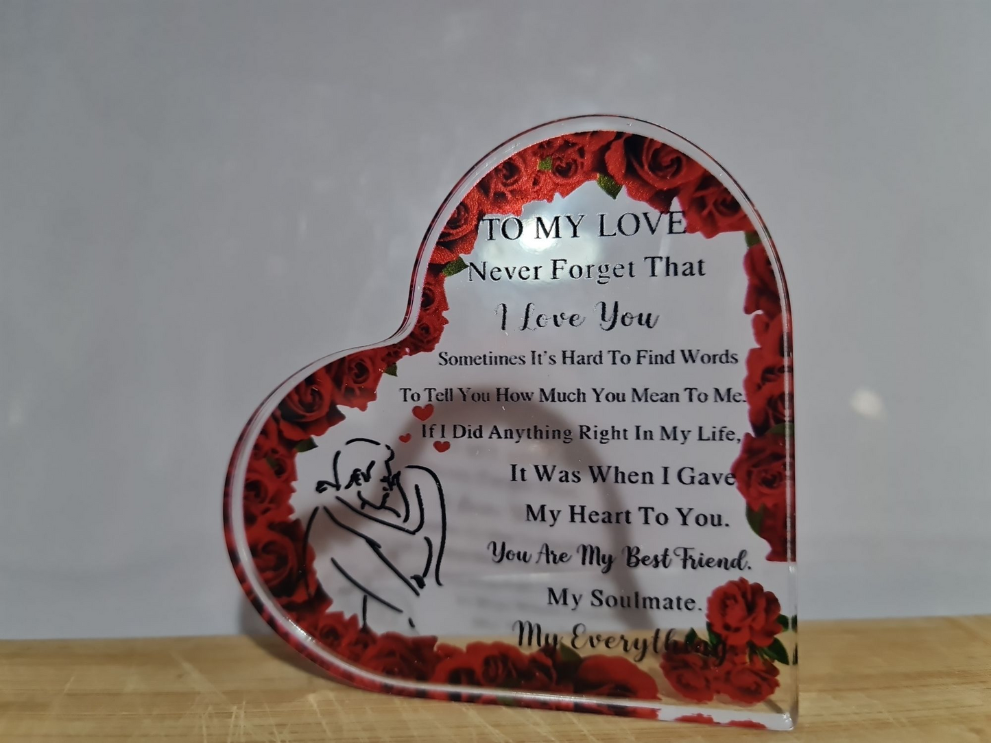 For Her Keyring &  Grey Teddy Bear Box