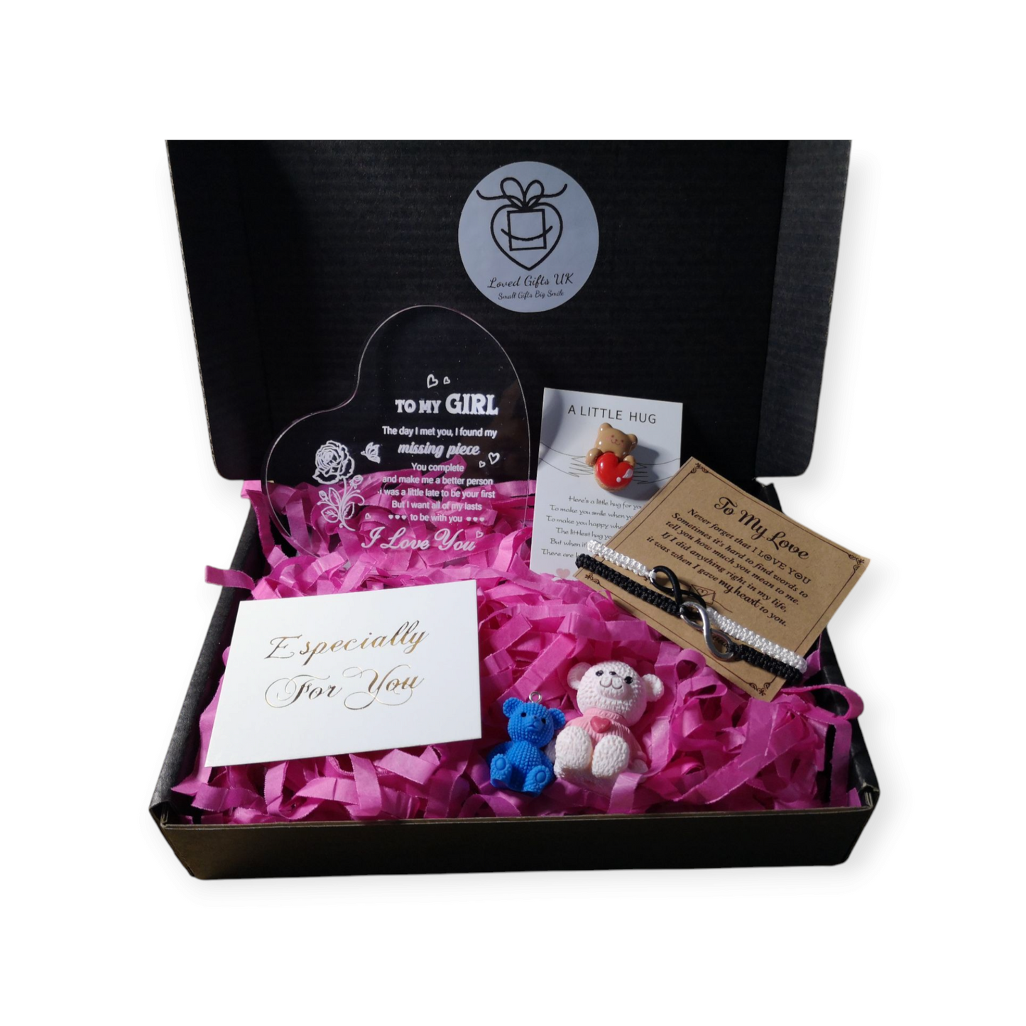 For Her Bear Pendent, Ornament & Bracelet Box