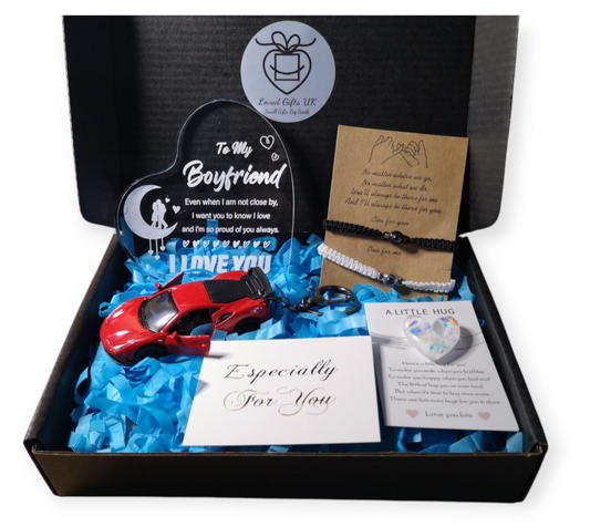 For Him Sport Theme Keyring & Couple Bracelet Box